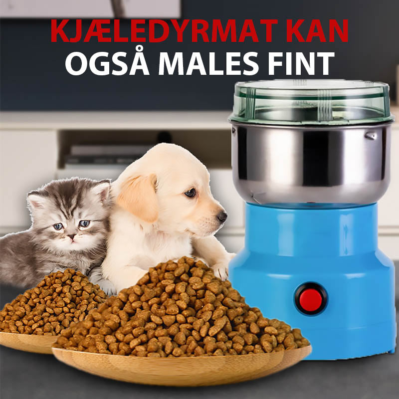 Multifunksjonell urteslipemaskin for rask pulverisering av krydder. Perfekt for matlaging.