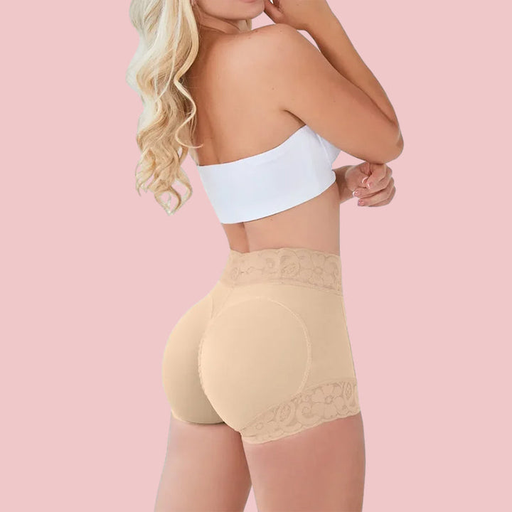Usynlig shapewear blondetruse med magekontroll for kvinner, gir en slankende og behagelig passform.
