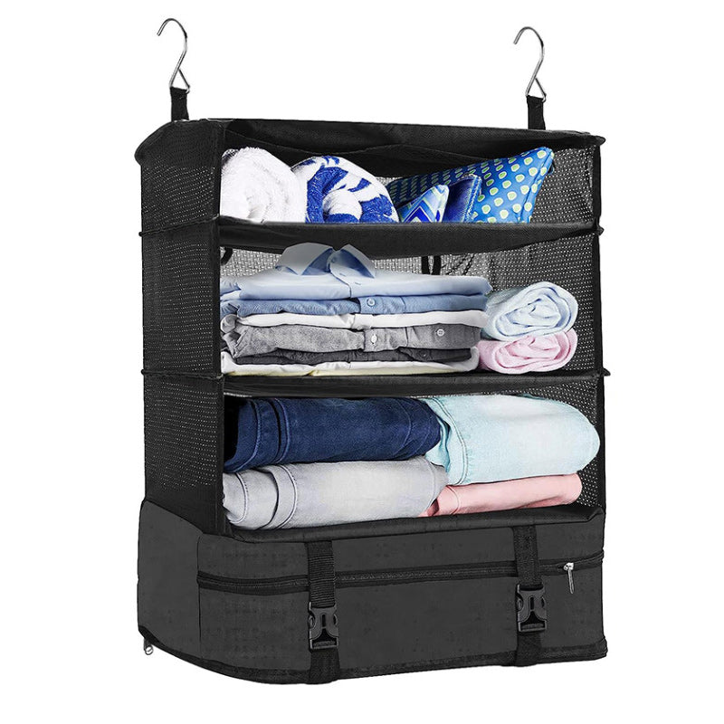 Reisehengeveske i slitesterk nylon, ideell for lengre turer og helgeturer.
