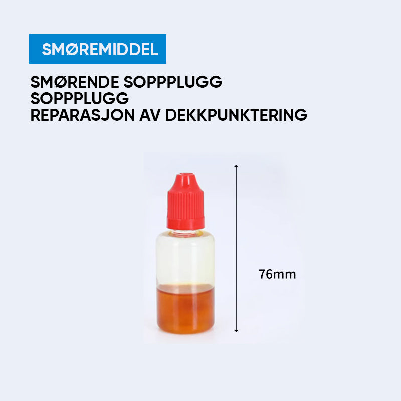 Effektiv punkteringsreparasjon med dekkreparasjonspistol for slangeløse dekk, for trygg veibredde.