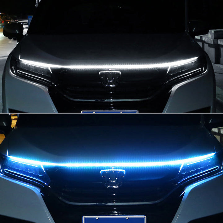 Elegant LED-stripe for bilpanser, perfekt for bilstyling og tuning med dynamiske lys.