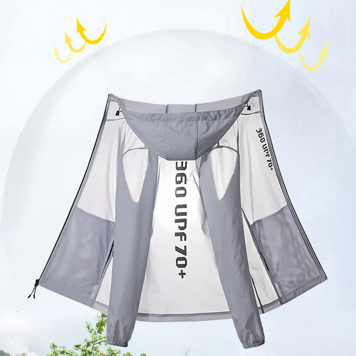 Pustende sommerjakke unisex, hurtigtørkende for strand og fritid.