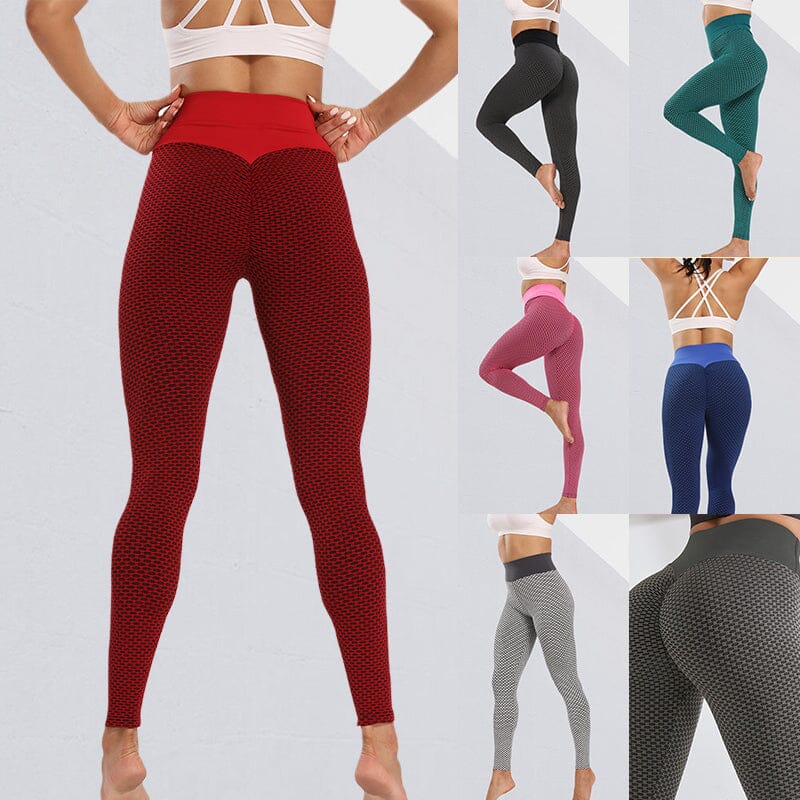 Komfortable yogabukser for dame, scrunch butt design og høyt liv. Optimal for treningsøkter.