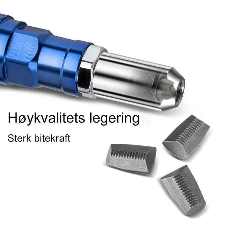 Solid aluminium naglepistol boremaskin adapter, et robust festeverktøy for DIY og håndverksprosjekter.