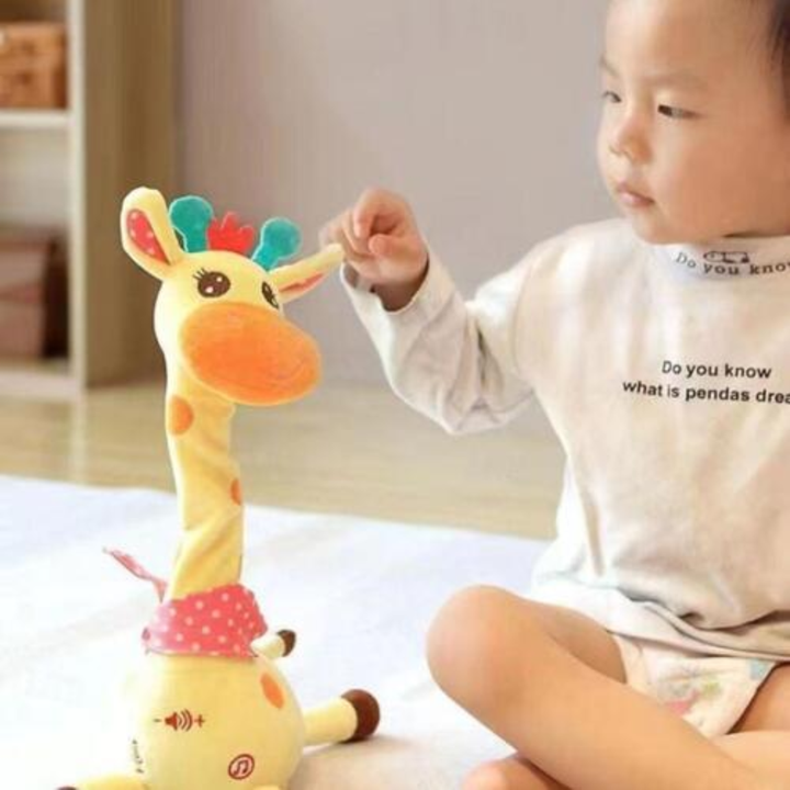 Morsom dansende giraffleke som oppmuntrer til aktiv lek, musikk og bevegelse for barn.
