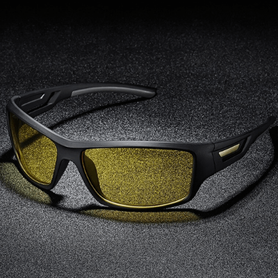 Frontbilde av Dallas solbriller som fremhever TAC-linser og robust acetatramme.