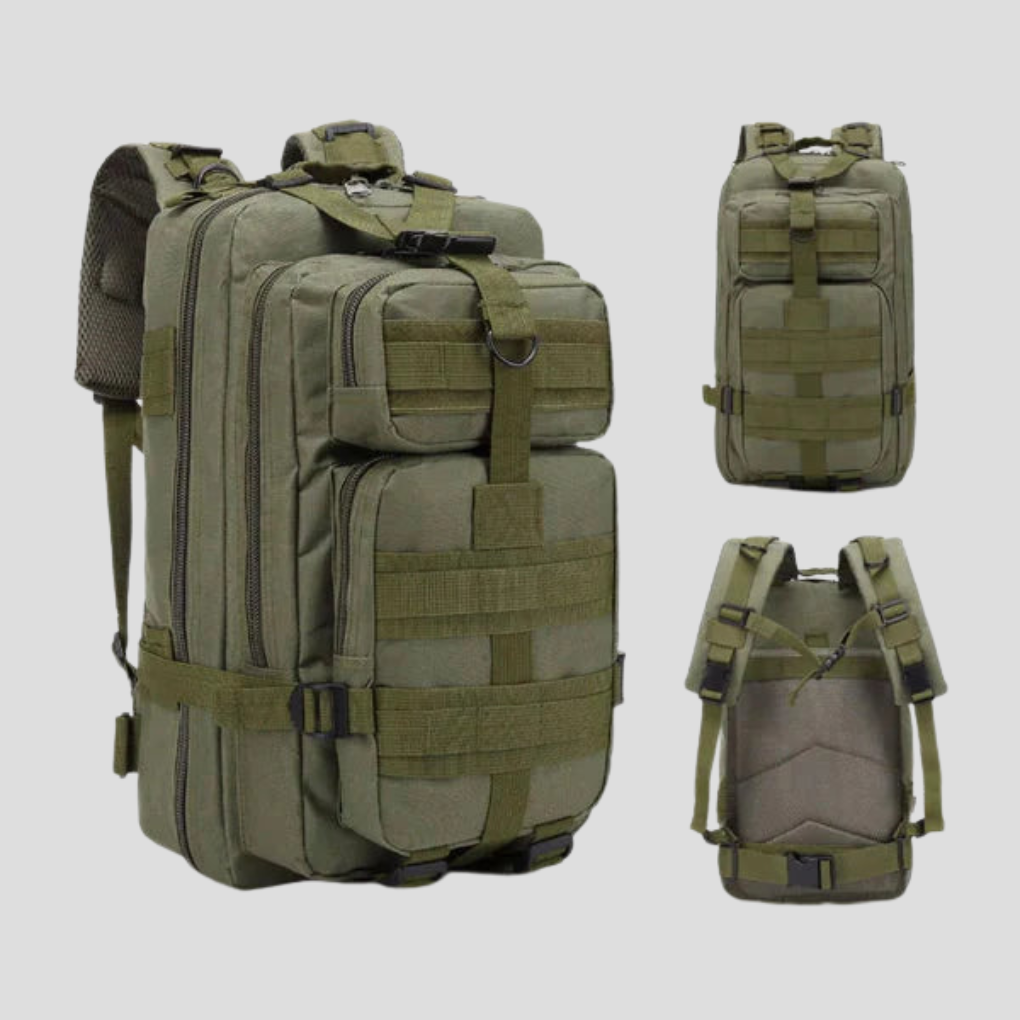 Robust 20L tursekk, perfekt som krisesett. Modulær utendørs ryggsekk for camping, overlevelse og eventyr.