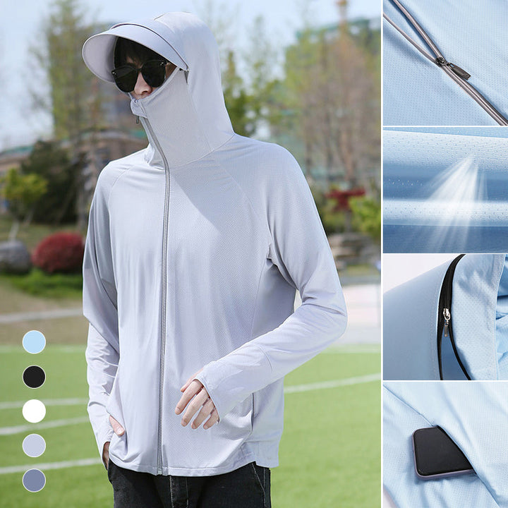 Pustende, hurtigtørkende unisex UV-jakke. Lettvekt design perfekt for sommerdager og aktive brukere.
