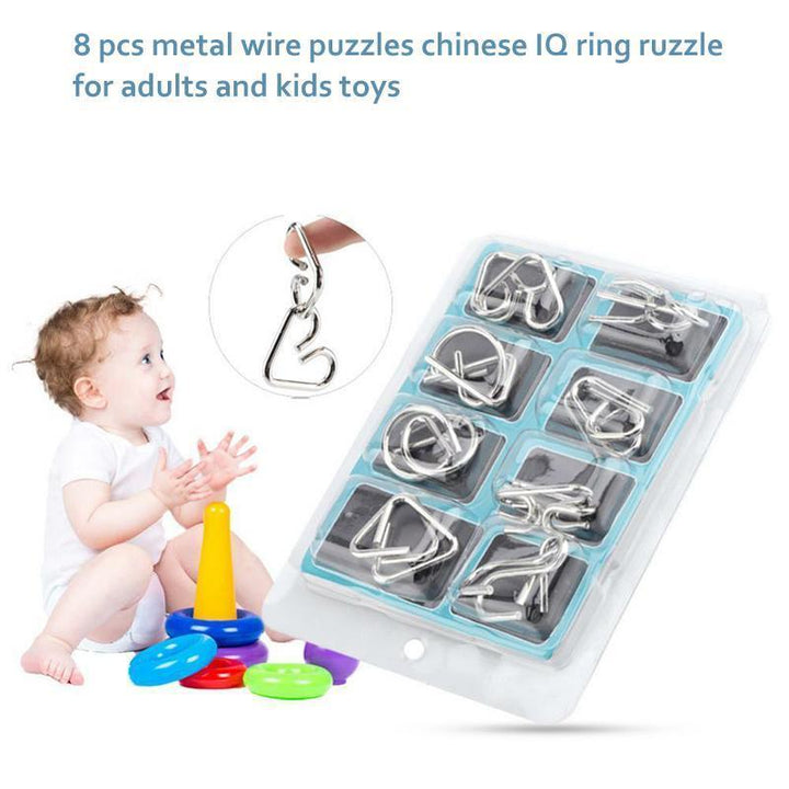 Glinsende metallpuslespill, et spennende intelligensleketøy og underholdning for hele familien.
