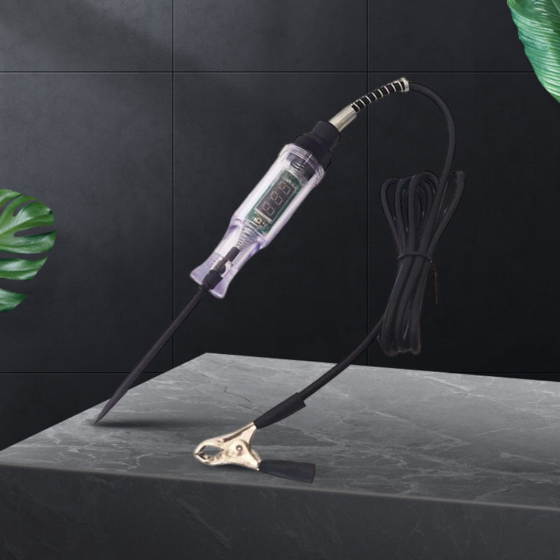 Håndholdt spenningstester for bil elektrisk diagnostikk, 12V/24V feilsøking med digital avlesning.