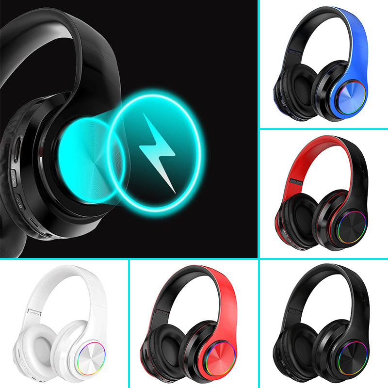 Komplett oversikt over unisex trådløse hodetelefoner med RGB-lys, premium lyd og maksimal komfort.