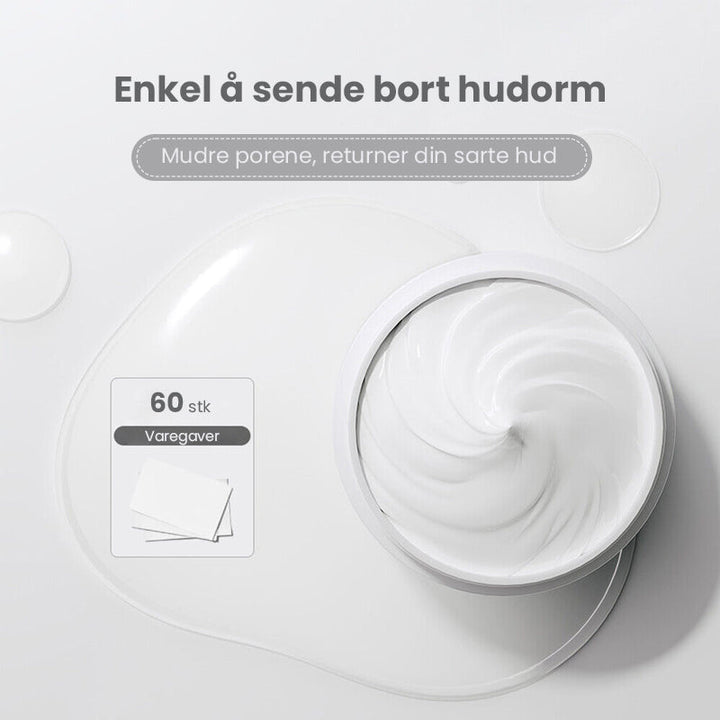 Ansiktsmaske for strålende hud som renser i dybden, forfiner porer og gir en jevnere og glattere hudtone.