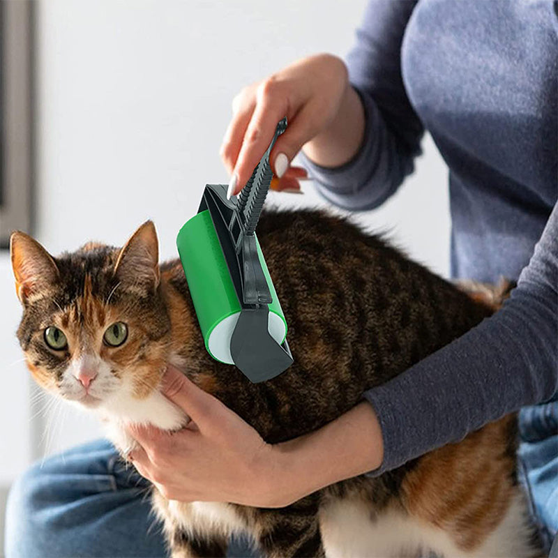 Vaskbar dyrehårfjerner, perfekt for pels fra hund og katt. Miljøvennlig lofrulle for hjemmet.