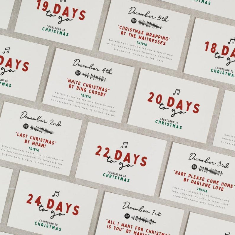 Familie adventskalender med julemotiv, perfekt for julenedtelling og gjenbrukbar familietradisjon.