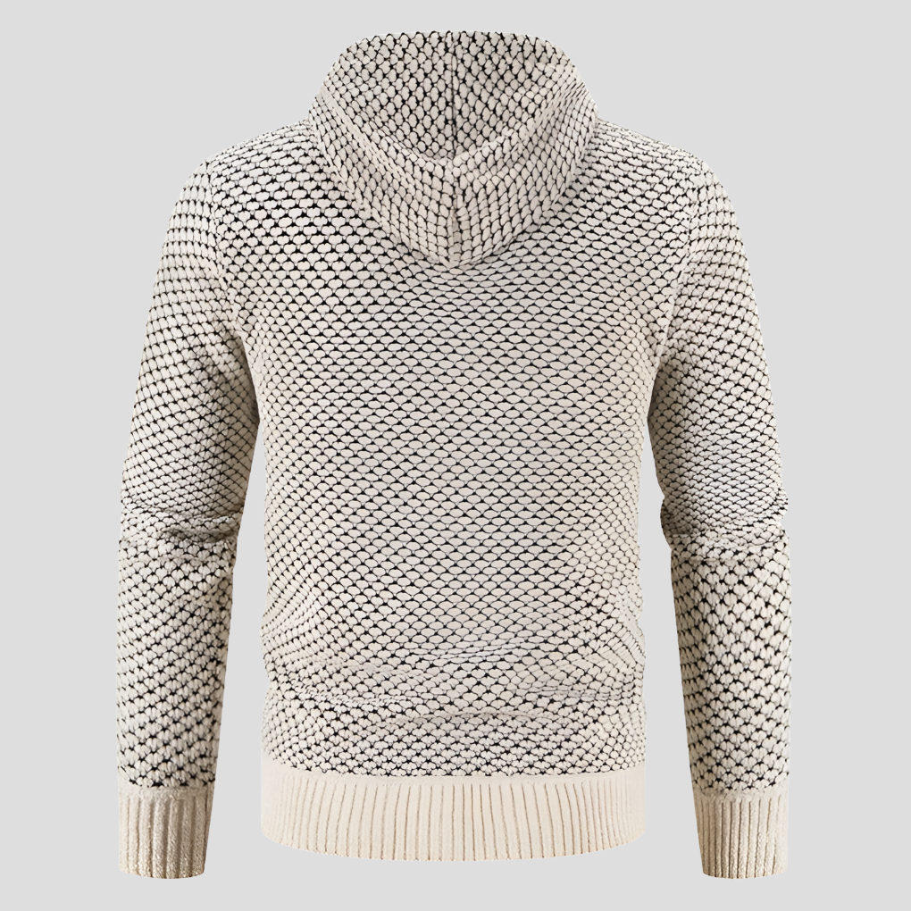 Varm og myk herrecardigan, perfekt for kalde dager og behagelig komfort.