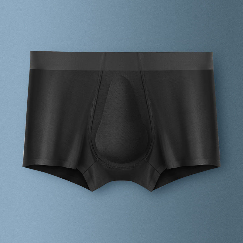 Detaljer av linningen på menns boksershorts; viser komfortabel passform og støtte.