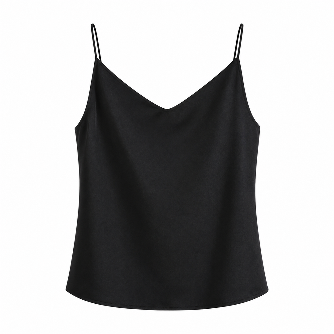 Stilren lang camisole dame topp, allsidig for både hverdag og fest. Enkel å kombinere.
