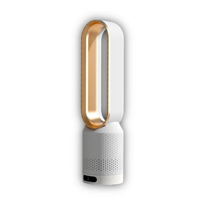Moderne luftkjøler med UV-rensing og ionisator for forbedret inneklima. Kompakt design for effektiv luftbehandling og frisk luft.
