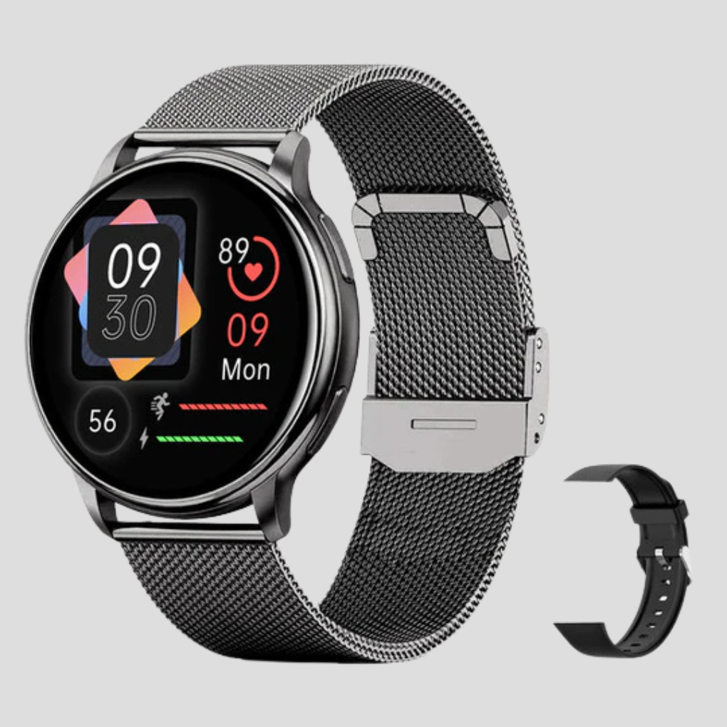 SmartPulse smartklokke med avansert pulsmåler, søvnsporing og Bluetooth-funksjon for optimal fitness.