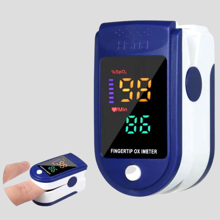 Bærbar digital pulsoxymeter for nøyaktig SpO2 oksygen- og pulsmåling. Essentialt helseovervåkingsutstyr.