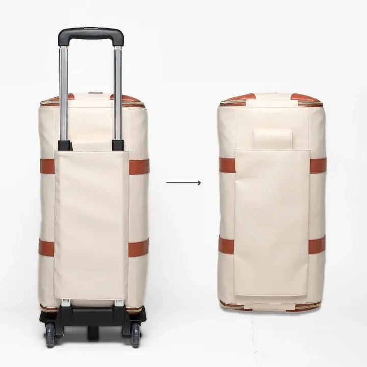 Håndbagasje som rommer mye, med separate rom for organisering av reisemappe og personlige eiendeler.