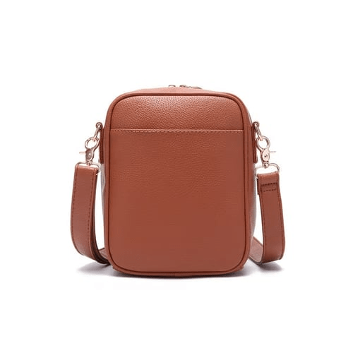 Kvinner crossbodyveske i skinn, elegant og funksjonell for travel hverdag.