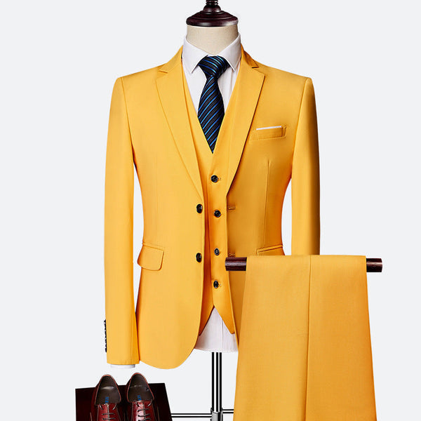 Fargerik slim fit menns dresspakke. En moderne 3-delt dress for den stilbevisste.