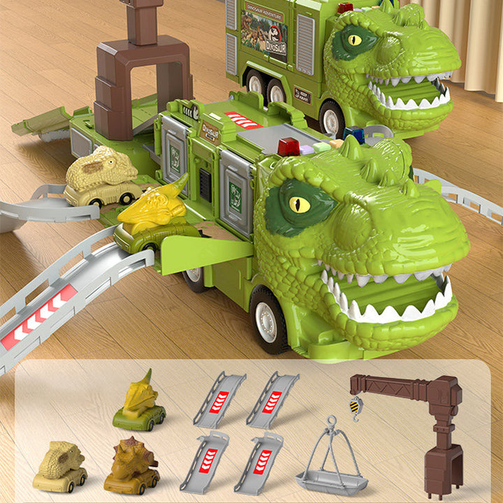 Barnas store transformerende dinosaur lastebil. Robust, spennende lekeopplevelse.