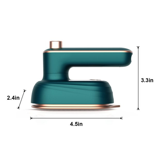Produktbilde av et ergonomisk designet håndholdt dampstrykejern. Moderne verktøy for tekstilpleie og glatte klær.