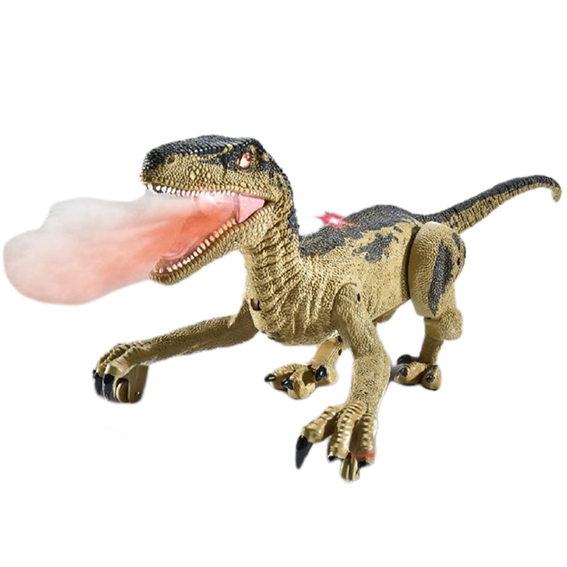 Gøyal fjernstyrt dinosaur leke for barn, T-Rex med vannspray og lys.