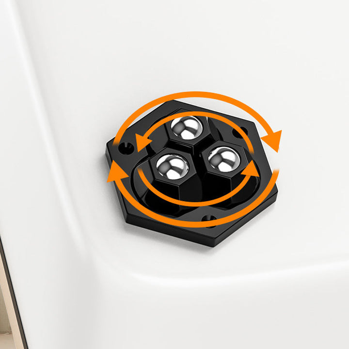 Roterende møbelhjul for 360° bevegelse. Perfekt for tungtløft, organisering og enklere hverdag.