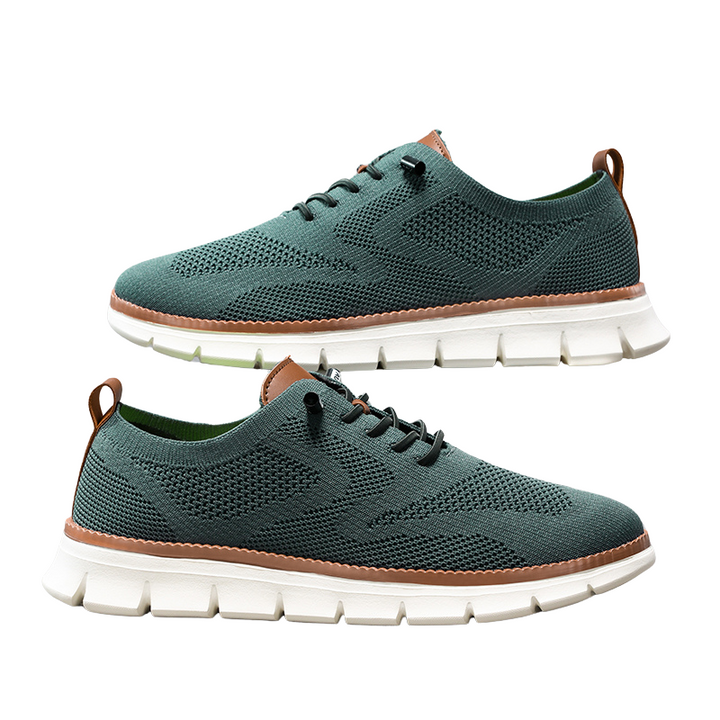 Stilige herre joggesko med pustende overdel, ideelle for både sport og en moderne fritidslook.
