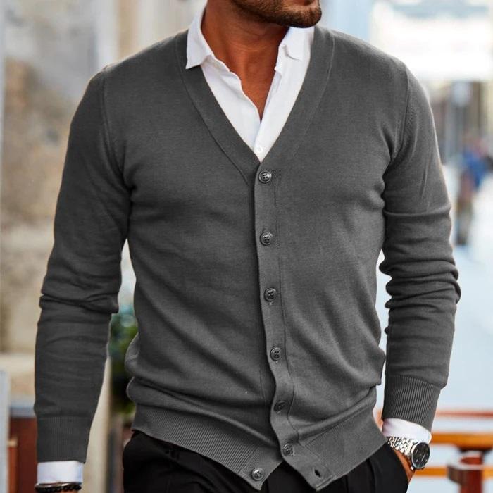 Trendy herrecardigan for moderne menn; allround design passer til jeans og penbukser, ideell for herremote.