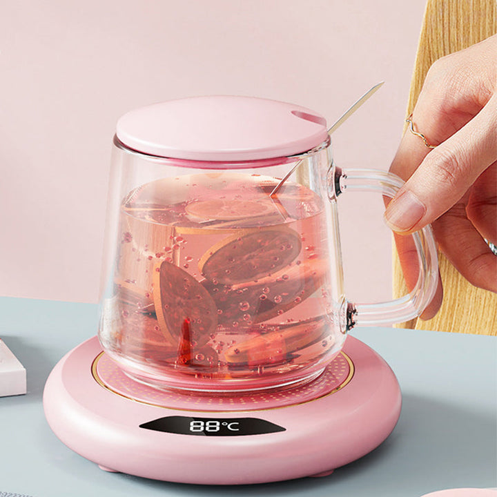 USB-drevet varmebrikke. Kompakt krusvarmer for kaffe og te. Holder din drikke perfekt varm. Enkel i bruk.