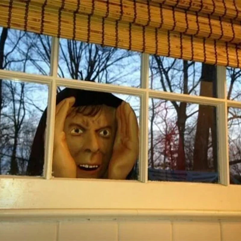 Realistisk Skremmende Peeper Creeper latex dekorasjon for Halloween vindu.