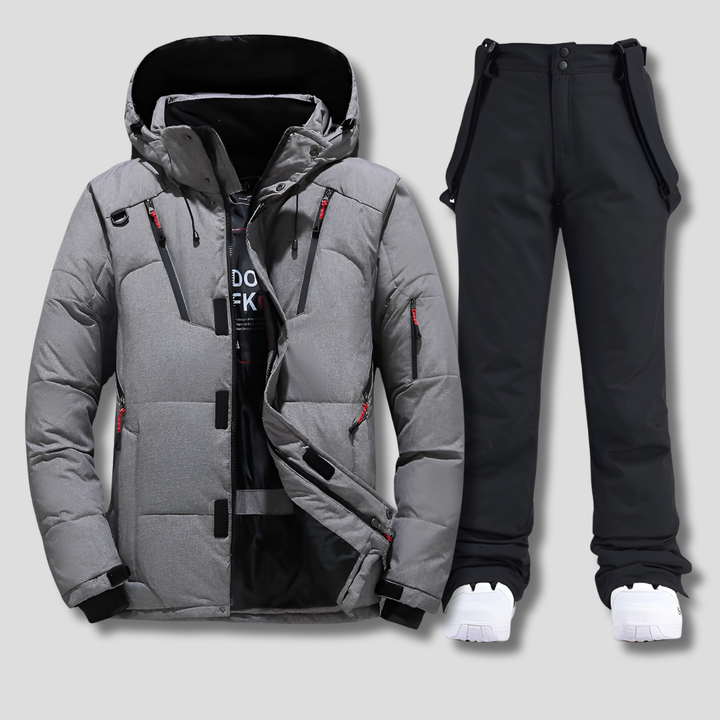 Slitesterk menns skidress for vinter. Varm og funksjonell snøklær designet for optimale prestasjoner på ski.