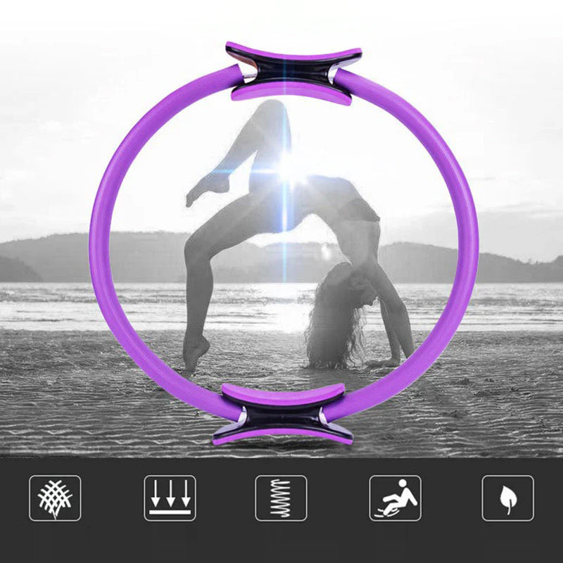 Unisex treningsring for yoga, pilates og hjemmetrening. Styrker muskler og øker fleksibilitet.