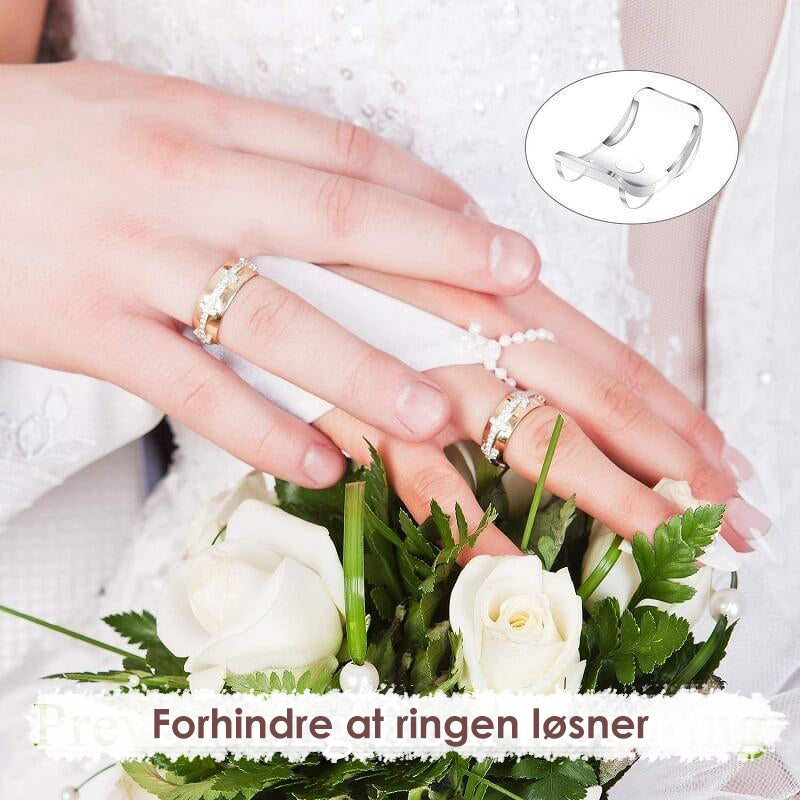 Usynlig ringstørrelsesjusterer i TPU for perfekt passform på løse ringer. Komfortabel ringsikring.
