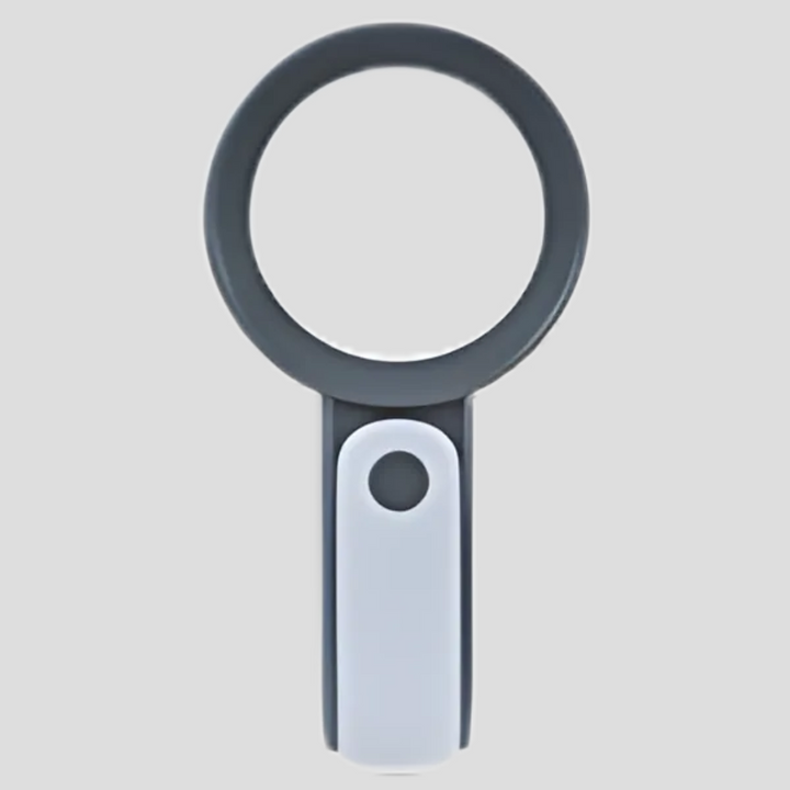 Ergonomisk lupe for eldre og hobbyentusiaster, perfekt for å lese småskrift og se detaljer.