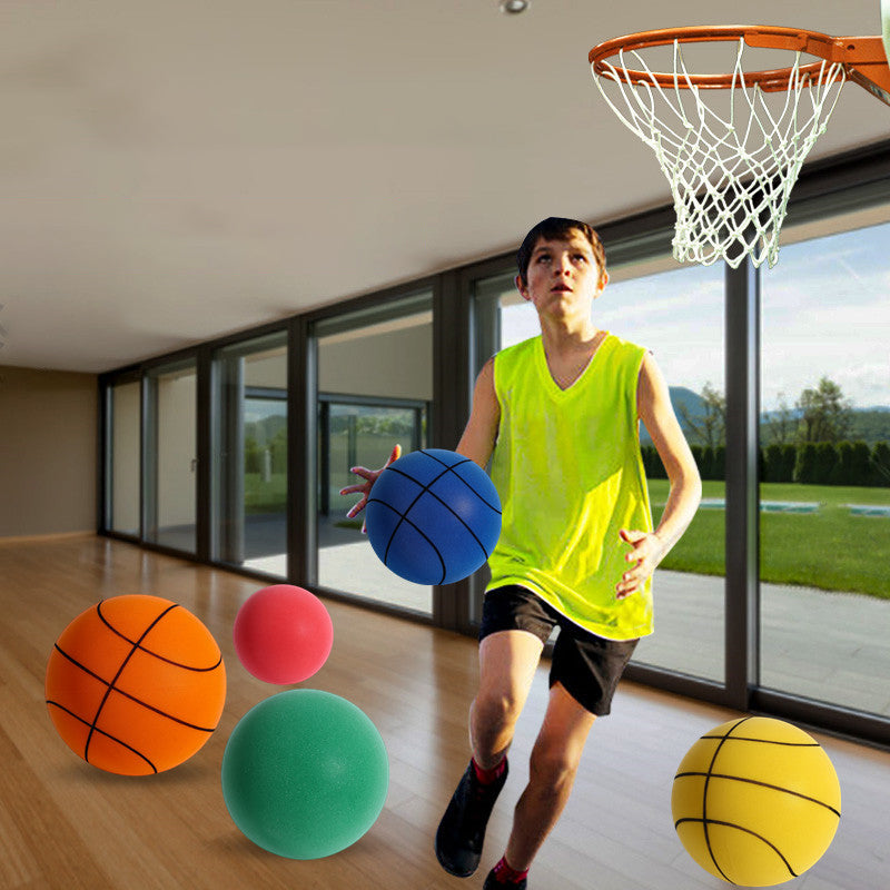 Lydløs skumbasketball ideell for stille dribletrening innendørs, uten forstyrrelser for hjemmet.