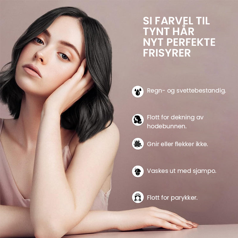 Kvinner & menns hårfargepulver for tykkere, fyldigere hår og frisk touch-up.