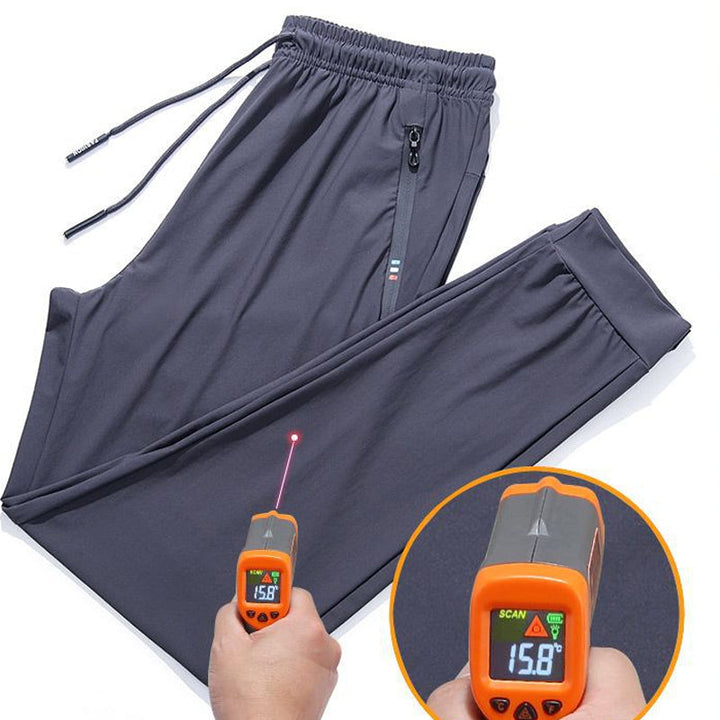 Moderne sporty bukse med høy elastisitet og hurtigtørkende funksjon. Komfortabel unisex bukse for urban fritid.