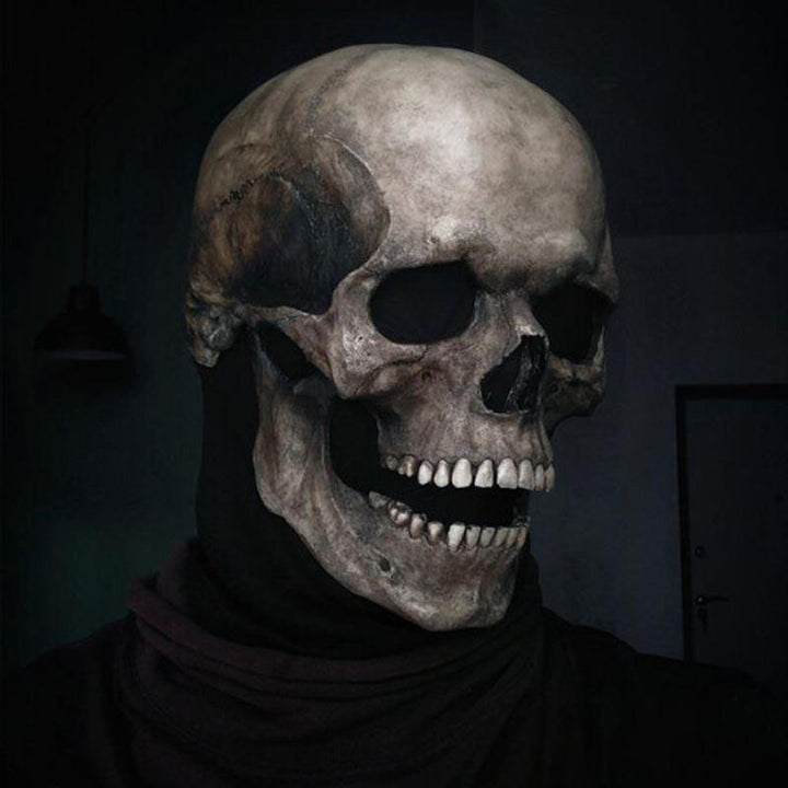 Skjelettmaske for Halloween. Unisex design gir en realistisk skrekk-look til kostymet ditt.