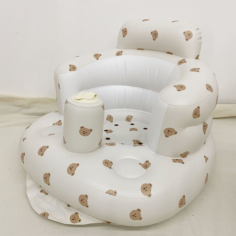 Babysofa for sittestart; trygg, oppblåsbar og enkel å bruke, perfekt for små barn.