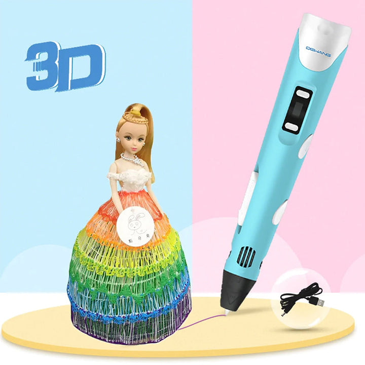 DIY 3D-penn for hobbyister og kunstnere, skaper unike kunstverk og reparasjoner med smeltet plast.