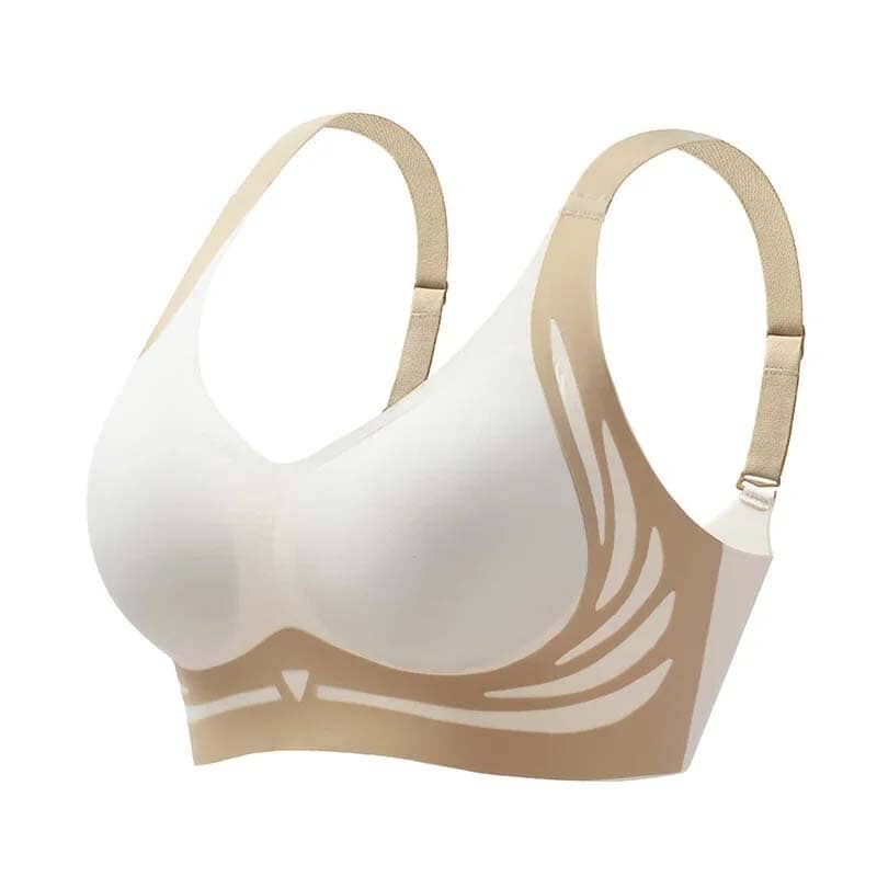 Sømløs trådløs dame BH, løftende push-up. Optimal komfort og støtte for aktiv hverdag.