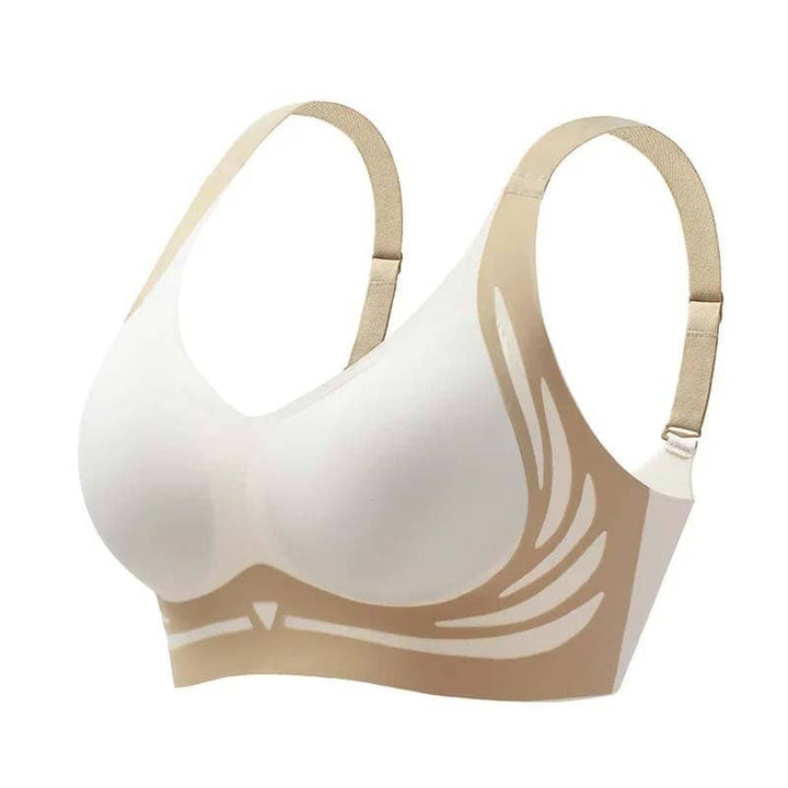 Sømløs trådløs dame BH, løftende push-up. Optimal komfort og støtte for aktiv hverdag.