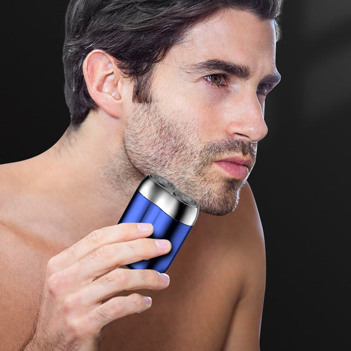Reisevennlig og bærbar mini barbermaskin, vanntett for både våt- og tørrbarbering.