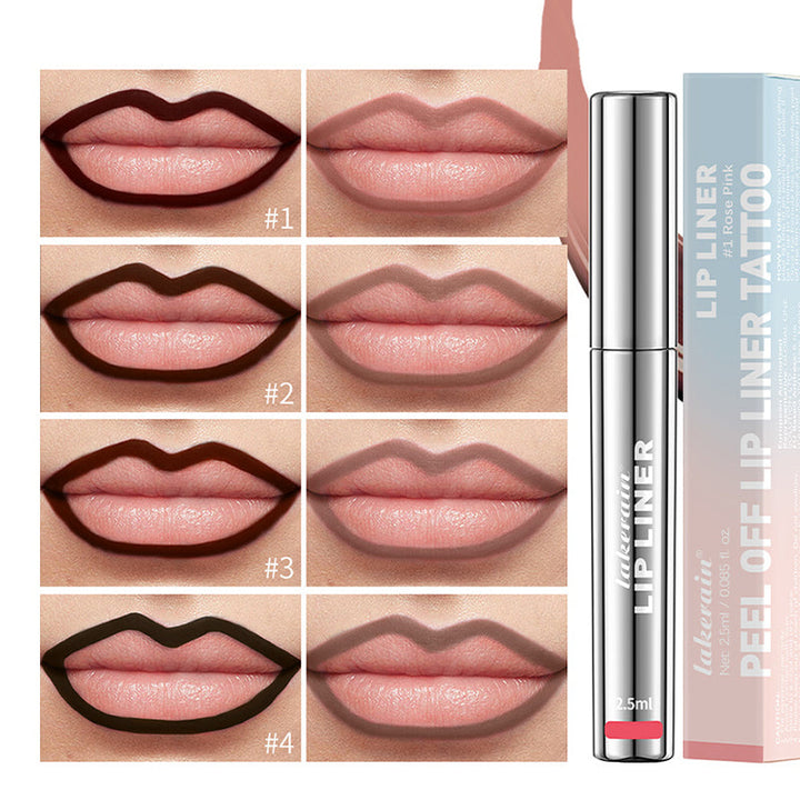 Kvinner: Vanntett peel-off lipliner, ideell for perfekt og holdbar leppesminke.