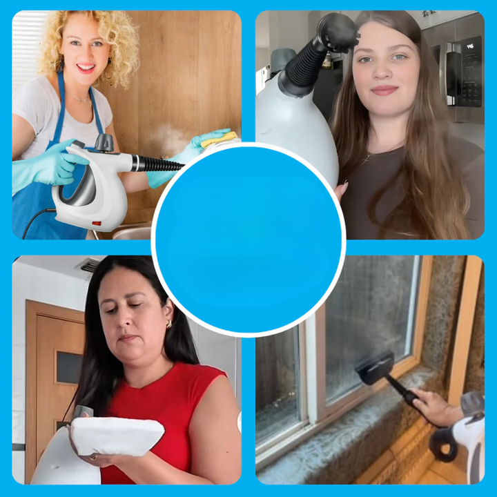 Miljøvennlig dampvasker rengjør badet, fliser og fuger grundig. Perfekt for hygienisk flekkfjerning.